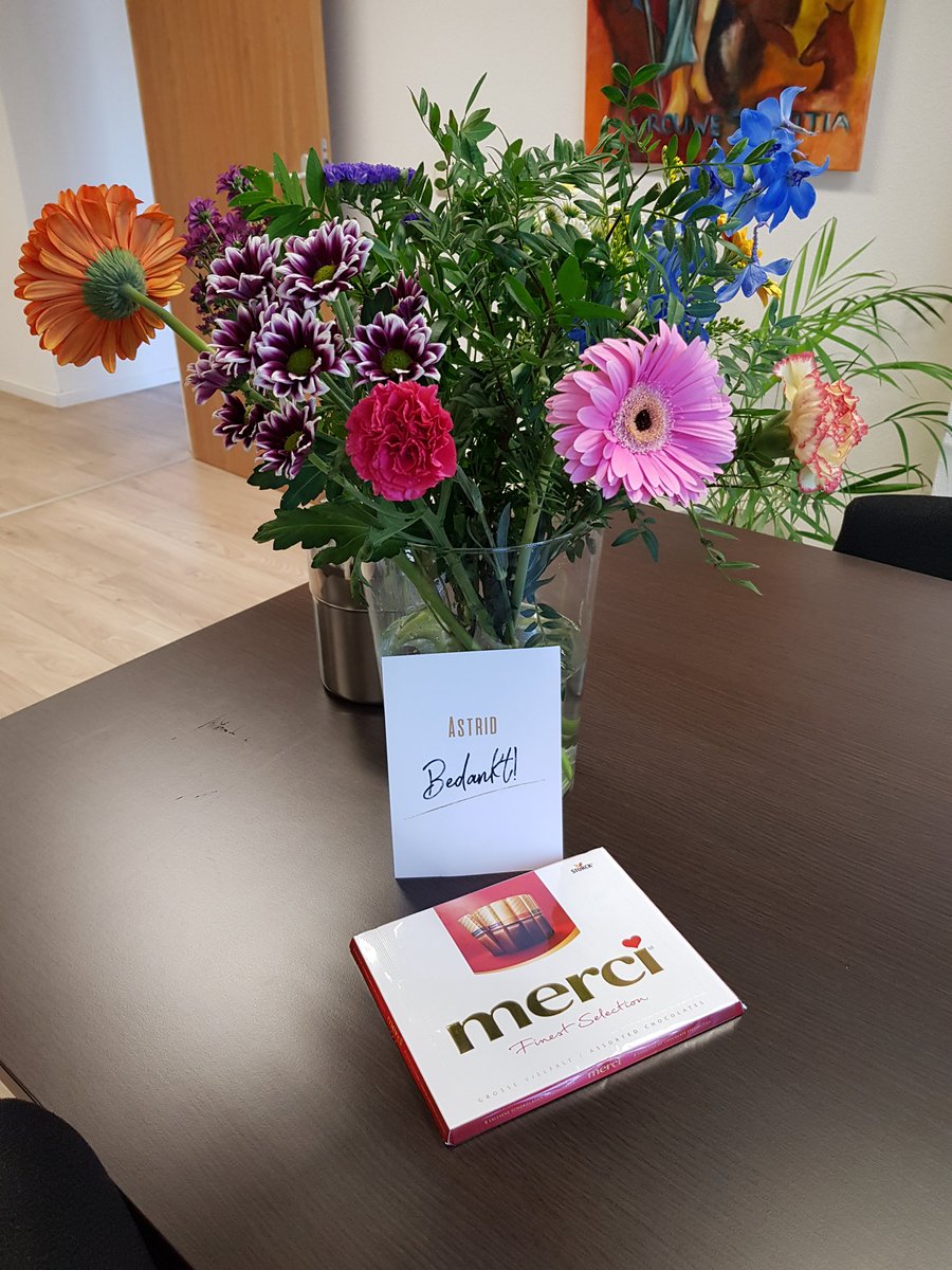 Altijd dankbaar voor een blijk van waardering. #dankbaar