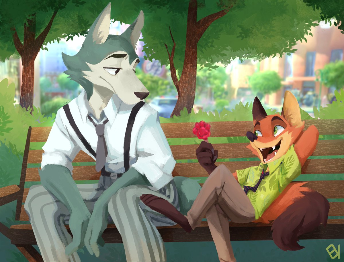Legosi and Nick Wilde (Evok Studios)