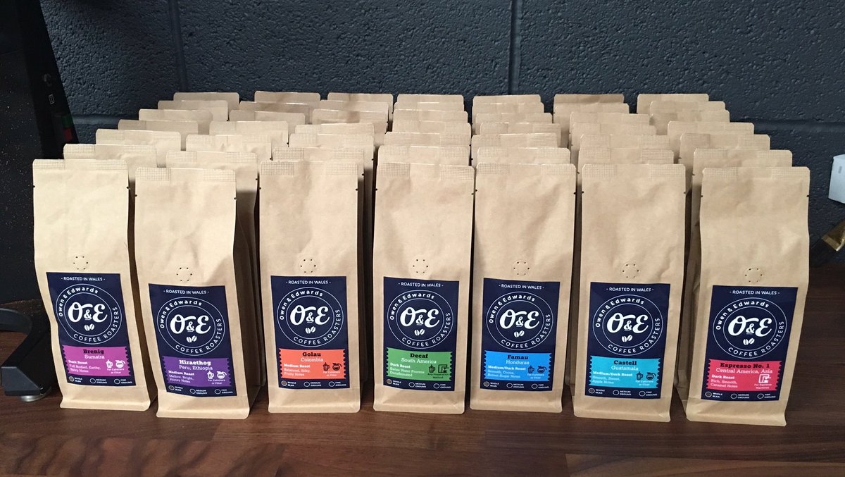 A rainbow of colours in coffee! Something for everyone #coffeeroasters #lovelivelocal