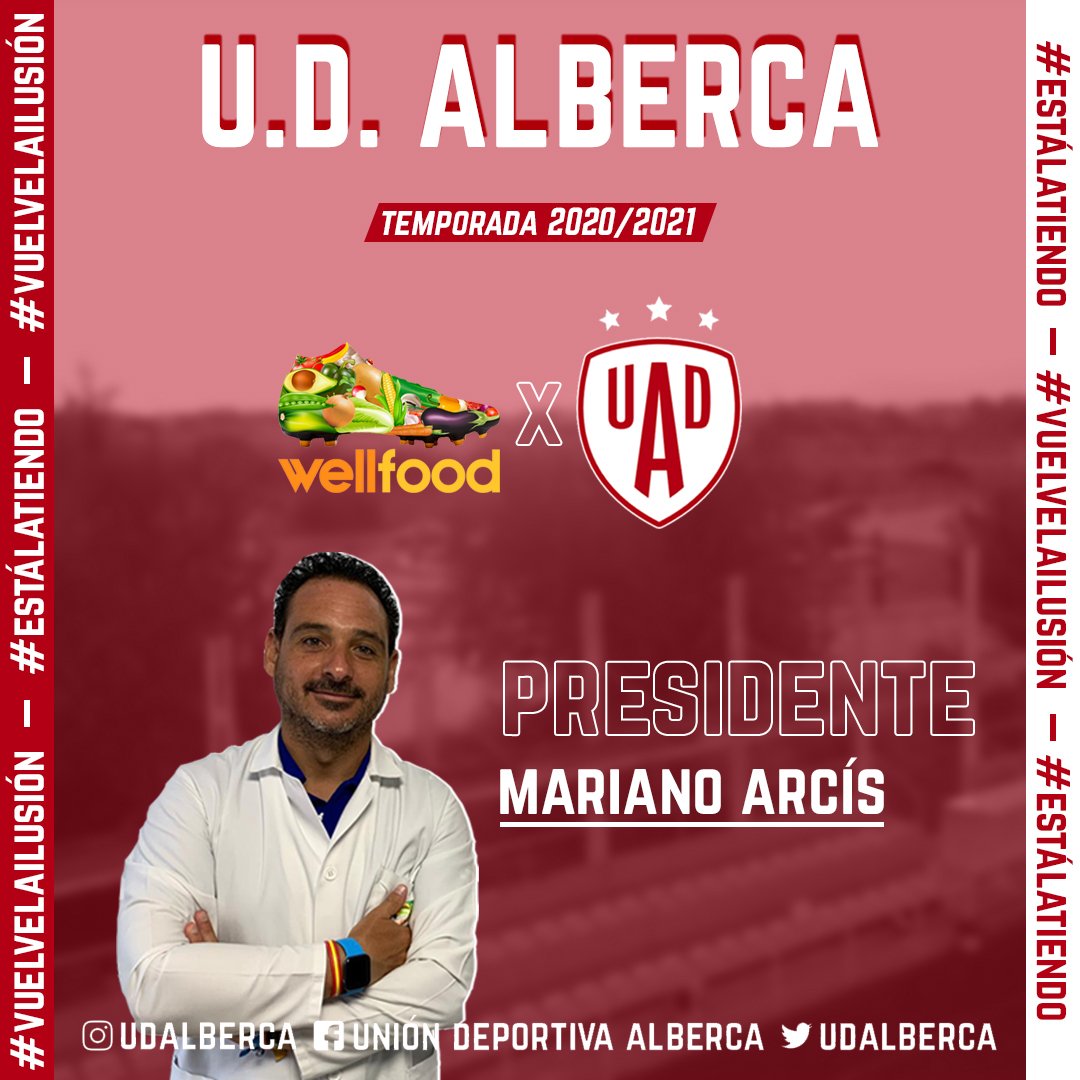 UDAlberca's tweet photo. 🤵🏽♂️PRESENTACIÓN // Mariano Arcís Beltrán, director y nutricionista de #WellFood será nuestro PRESIDENTE.
✅ ¡Bienvenido! #EstáLatiendo 💗 #VuelveLaIlusión ⭐️ https://t.co/9IAeOfF3Hj