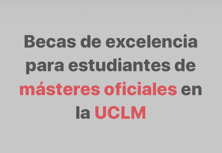 🔴 La <a href="/uclm_es/">Universidad de Castilla-La Mancha</a> convoca 28 becas de excelencia para estudiantes de másteres oficiales en el curso 2020/2021 en esta universidad. Las ayudas, de hasta 2.500 euros, podrán solicitarse hasta el 2 de octubre.
uclm.es/noticias/notic…