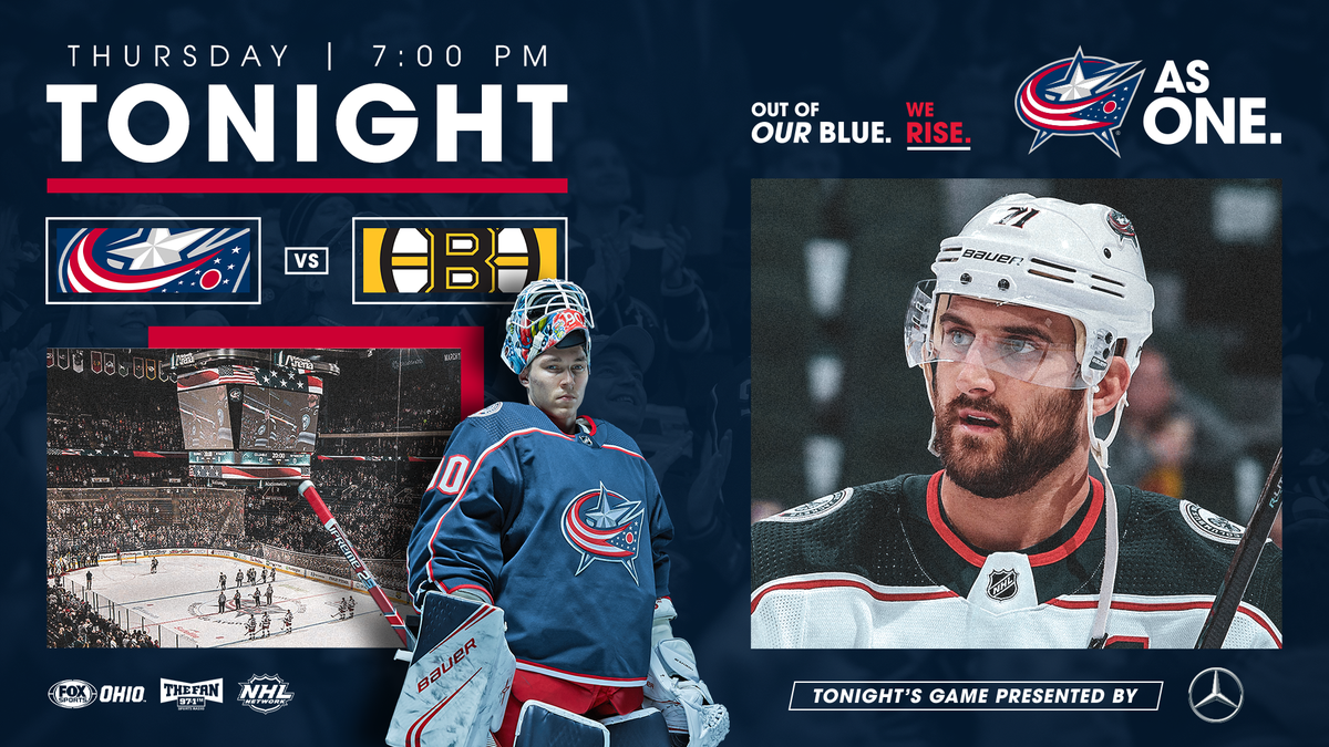BlueJacketsNHL's tweet photo. WE PLAY TONIGHT! 

📺 @FOXSportsCbus 
📻 @971thefan 
📲 https://t.co/AWwQteSMON https://t.co/BhVeQZCdmU
