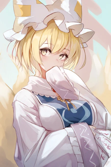 #odaibako
東方Projectの八雲藍ちゃんの絵を描いて欲しいです! 