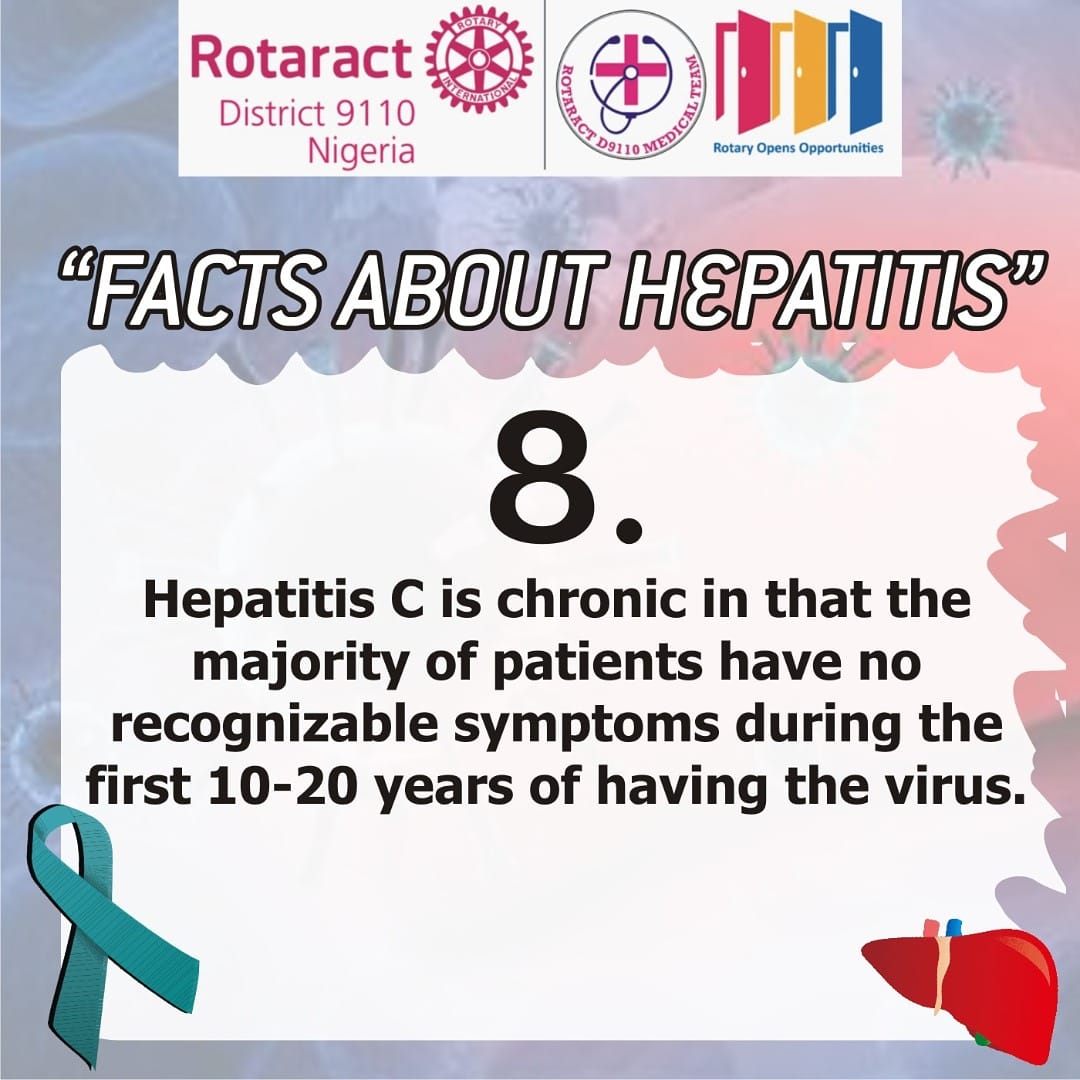 medicalsRD9110's tweet photo. You may be living with hepatitis for years without showing symptoms.

Get tested and vaccinated today.

Medical team @RotaractD9110ng

#rotaract #rotary #hepatitiszerong #health #humanity https://t.co/szkzqIl0sp
