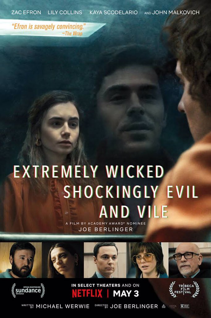 Setelah nonton dokumenter Ted Bundy di Netflix, tonton deh film tentang Ted Bundy yang diperankan oleh Zac Efron dan Lily Collins. Tapi di film ini lebih menceritakan dari perspektif pacar lamanya yang ‘menolak’ kenyataan bahwa Ted Bundy adalah seorang kriminal.