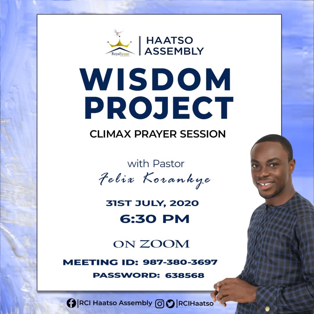 RciYahwehtemple's tweet photo. Did You Miss The Wisdom Project Discussions on Zoom?
Well there's one more opportunity for you, in our
CLIMAX PRAYER SESSION TOMORROW @ 6:30pm
Don't Miss it
We're Praying 31 Chapters in One Hour
It would be Powerful
#wisdomproject @oddddeeeee @M_4_Mas @iamSKAJ @felikorankye https://t.co/1vRYjkd8cM