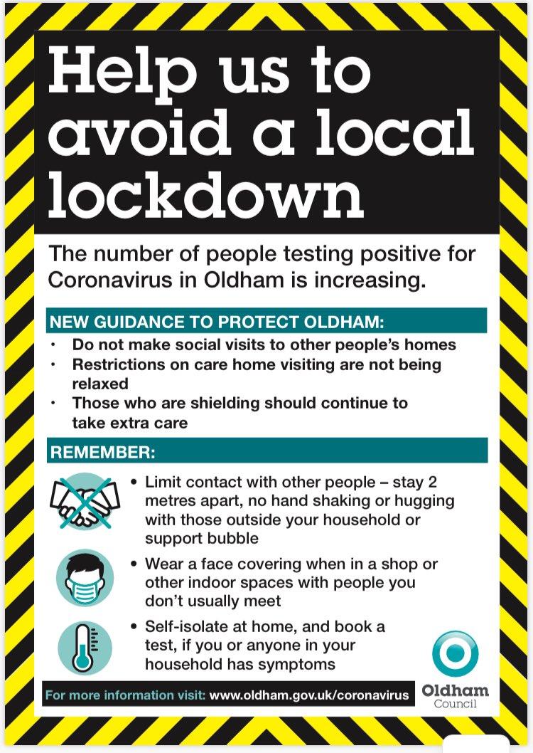 Dear Constituents, Thank you so much for all you have done so far. With the ease of lockdown restrictions at the end of June a rise in infections was always a risk. To help bring this down &amp; keep everyone safe, please do observe these new, temporary measures. Many thanks.