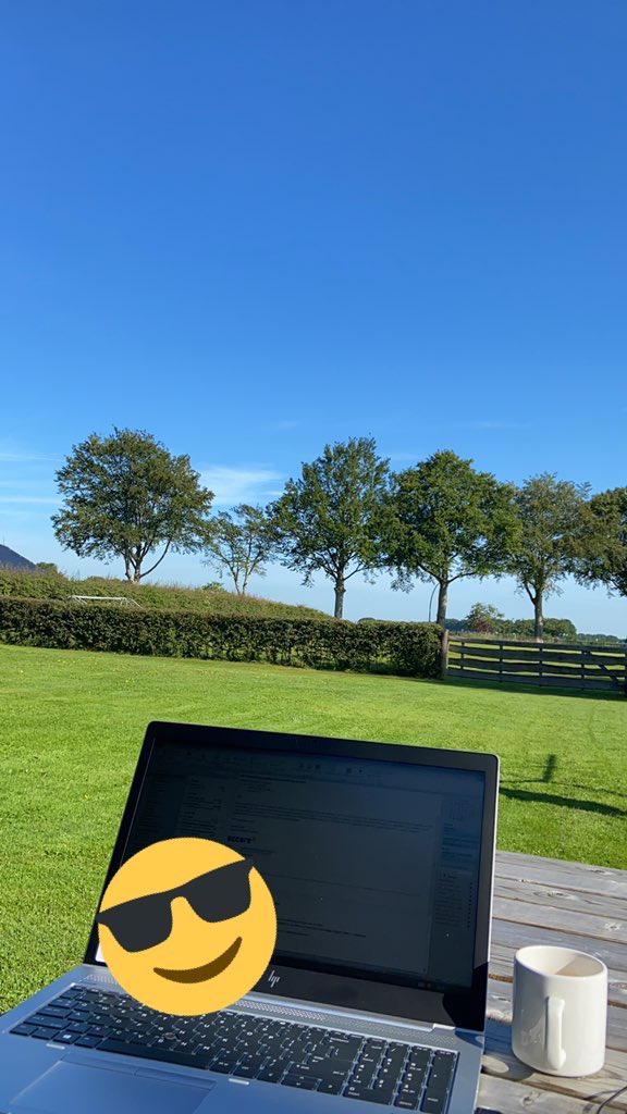 ☕️☀️ #thuiswerken