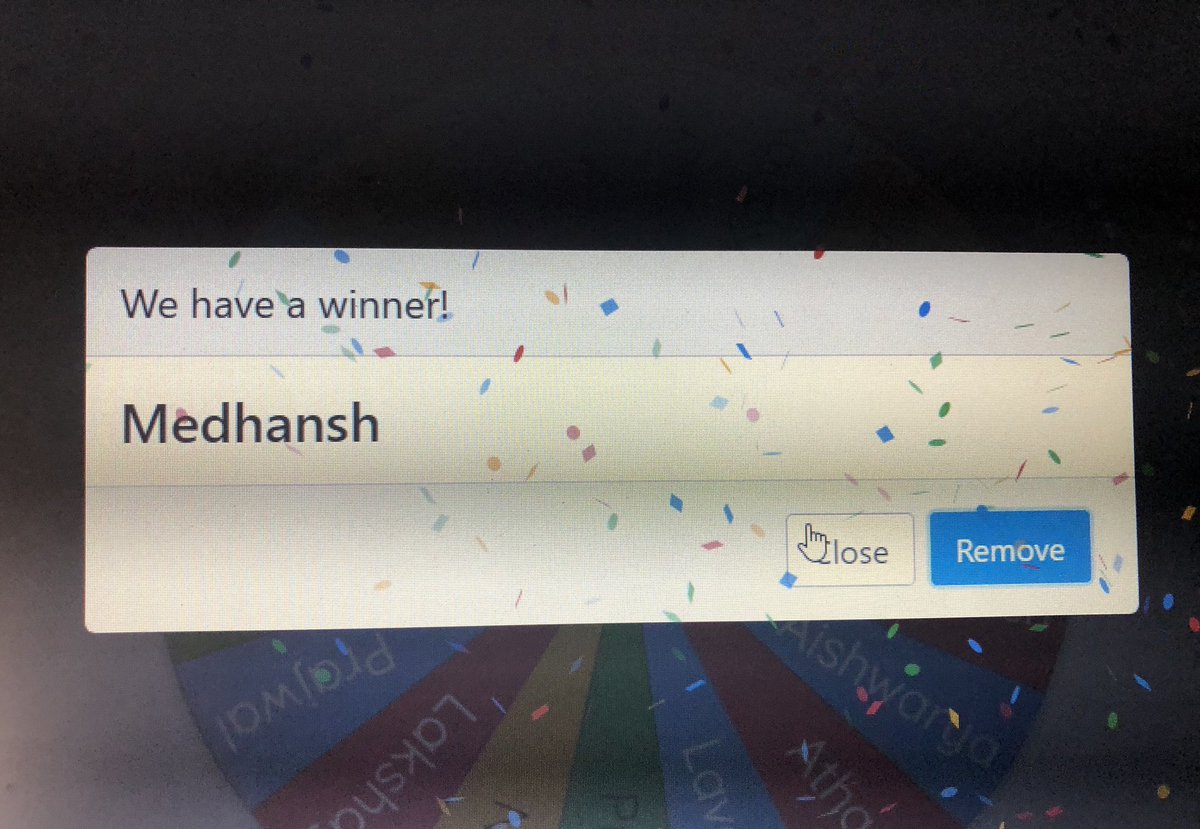Shalini040876's tweet photo. Chance for each child to get involved in virtual learning. Thanks #wheelofname for adding excitement to our day.
Check out 👇🏻 @IprmGrp @RitaSingh0210 @akmittals @AboutImpact @Chetna1806 @dp_2211 @sodhisumedha @Anupam_Sharmaa @Harshita_IPS @Sanjukt53839294 @shaakbhaji @drvijaay https://t.co/kqPn9y8qDt
