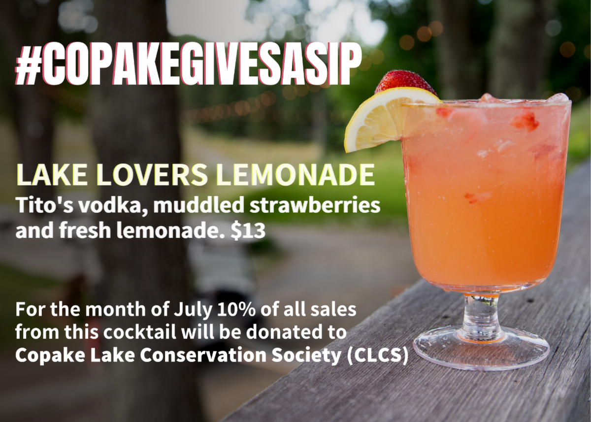 CopakeLakeCS's tweet image. Just two more days to order the "Lake Lovers Lemonade" at The Greens, with a donation to CLCS for every drink purchased! conta.cc/3jJ97mZ