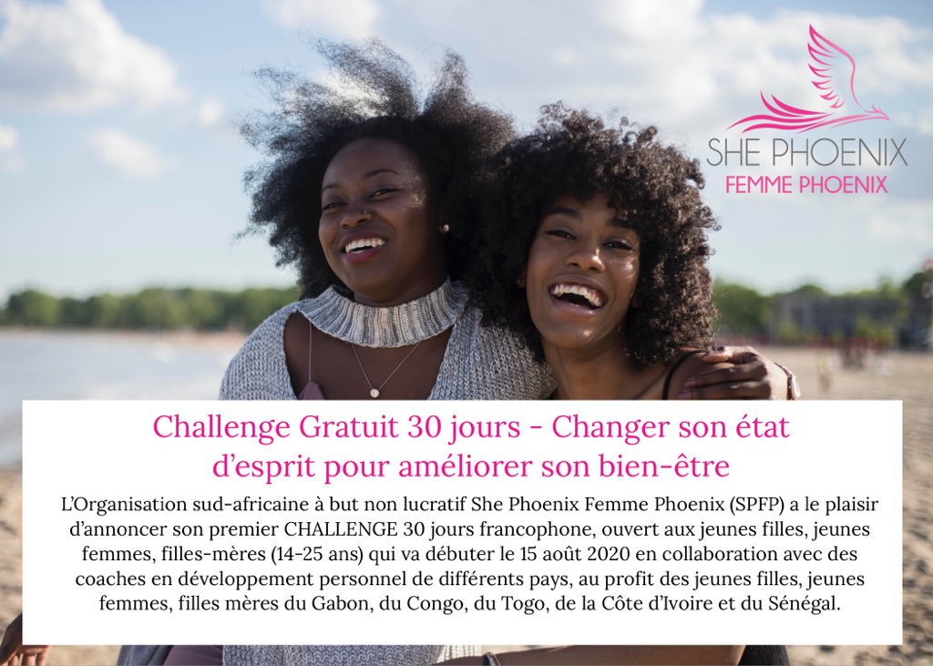 NpcShe's tweet photo. Tenue prochaine du Challenge Gratuit 30 Jours - Changer son état d’esprit pour améliorer son bien-être, ouvert aux jeunes #filles, #femmes, #fillemere du #Gabon, #Congo, #Togo, #Cotedivoire et #Sénégal #développementpersonnel #sdgs https://t.co/pq9uyPfpWy https://t.co/dMoXi9kiTZ