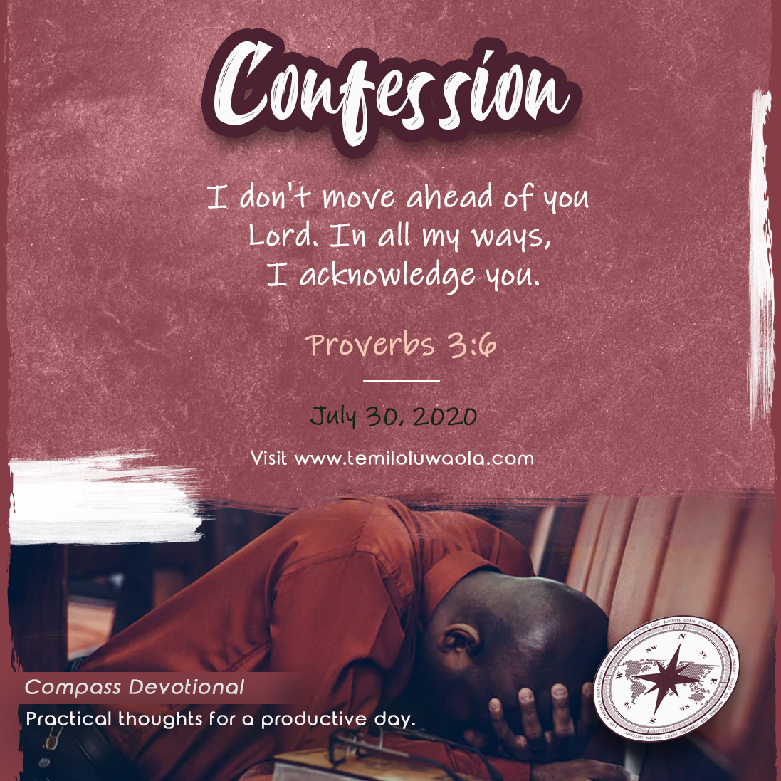 ptemiloluwaola's tweet photo. When things become bigger than Him, your journey of consecration has not started. When you come to the end of self, you will give God an opportunity to introduce His plan.
-
#mycompassdaily #compassdevotional https://t.co/mxCIuZLLEV