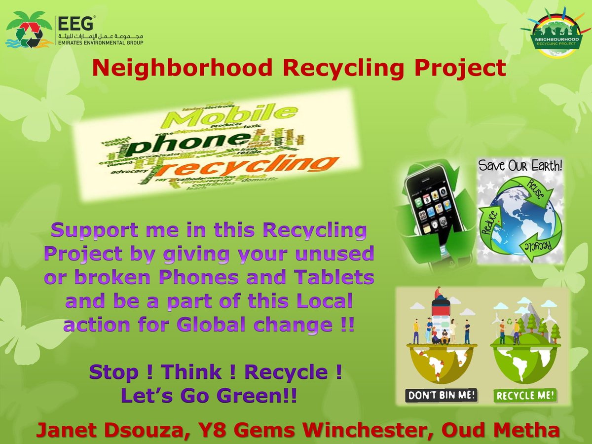 GEMS_WSD's tweet photo. Support our very own Winchesterian in her Neighbourhood Recycling Project... Donate the below and make a difference to the environment.
#WSD #recycle #stopthinkrecycle @GEMS_ME https://t.co/PNV65xZrku