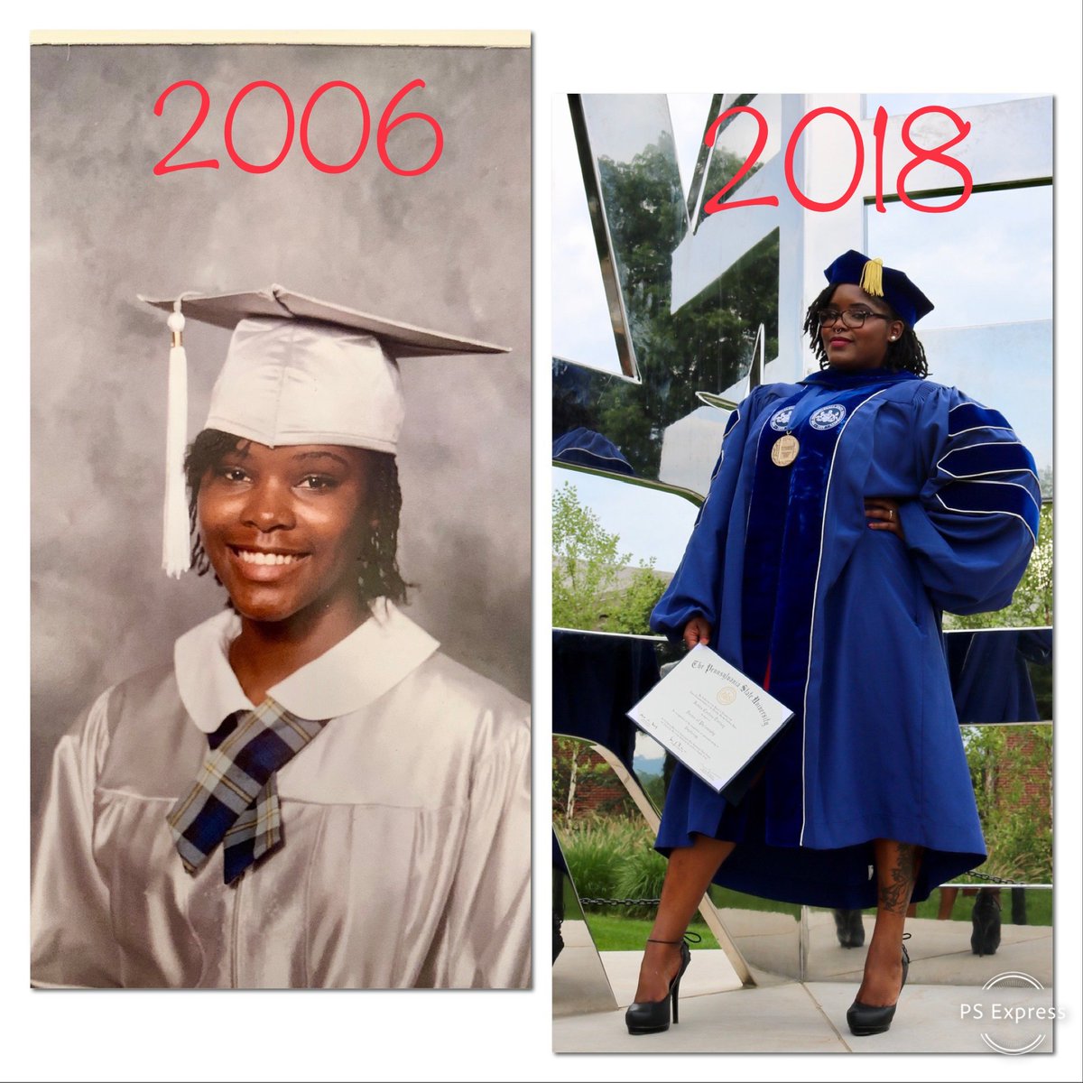 This time, I got into 5/9 programs! I won't get into too many details about the grad experience, but I battled racism, discrimination, sexual abuse, mental & physical illness, among so much more. Most ppl only saw my accolades tho. It took everything in me, but I finished strong!