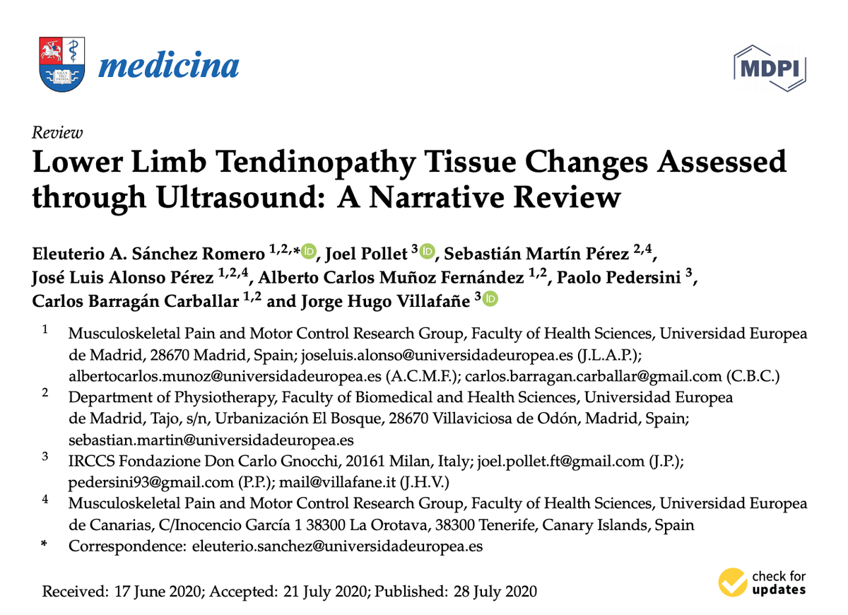 terapiamanualUE's tweet photo. ¡Nuevo paper publicado por nuestro grupo de Investigación @terapiamanualUE! 

“Lower Limb Tendinopathy Tissue Changes Assessed through Ultrasound: A Narrative Review”

@UECanarias  @UEuropea @MDPIOpenAccess

Texto completo 👉🏻 https://t.co/SxCqlOVrhz https://t.co/01ojIrDgUh