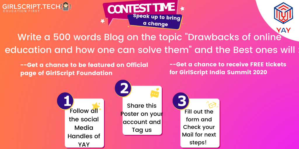 Girlscript1's tweet image. For more details and registration visit the link below!
mailchi.mp/85fa4b33b7ac/y…
.
#contestalert #SpeakUptoBringaChange  #gs  #girlscript #Yay_4u  #opportunity