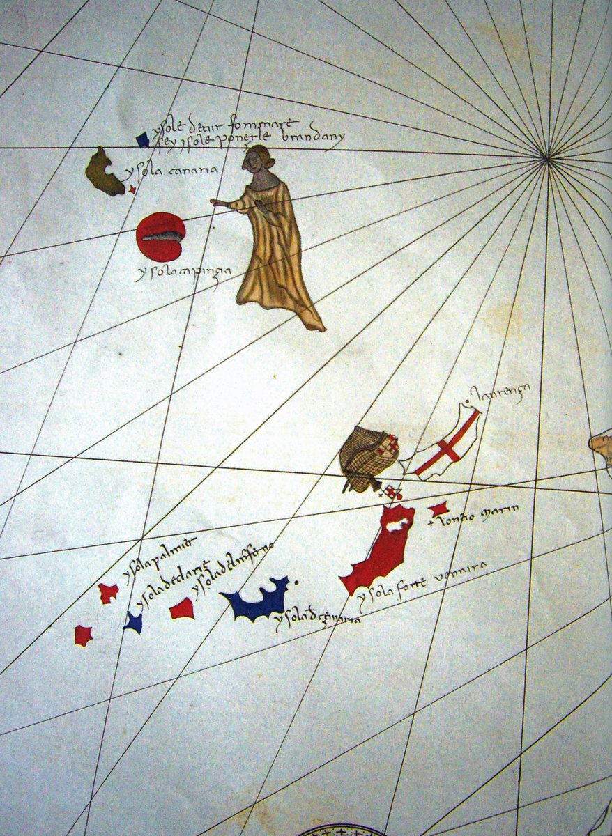 ianebbage1's tweet photo. The legends of St Brendan's journey in search of the Isles of the Blessed were very popular in the Middle Ages. He reached "St Brendan's Isle": variously located as near the Canaries or off the coast of North America #FolkloreThursday #quests (An Irish Saint, 484-577) https://t.co/FfqHxQsYZe
