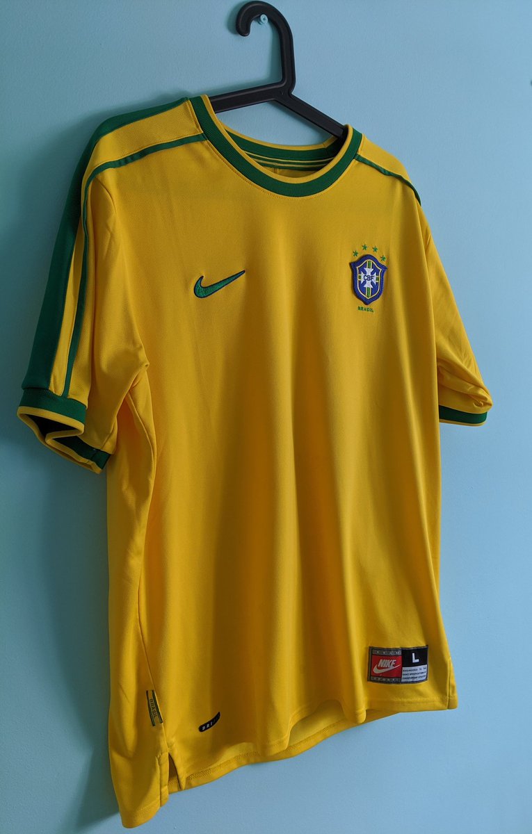 1998 BrazilOne word  #Ronaldo. Everything about him was incredible. The goal scoring ability of a 9, creativity and power of a 10 and the pace & stepovers any 7 or 11 would love. I was fully into  #France98. Kits, Players, Wallcharts, FIFA - my life stopped for it  #teaketrip