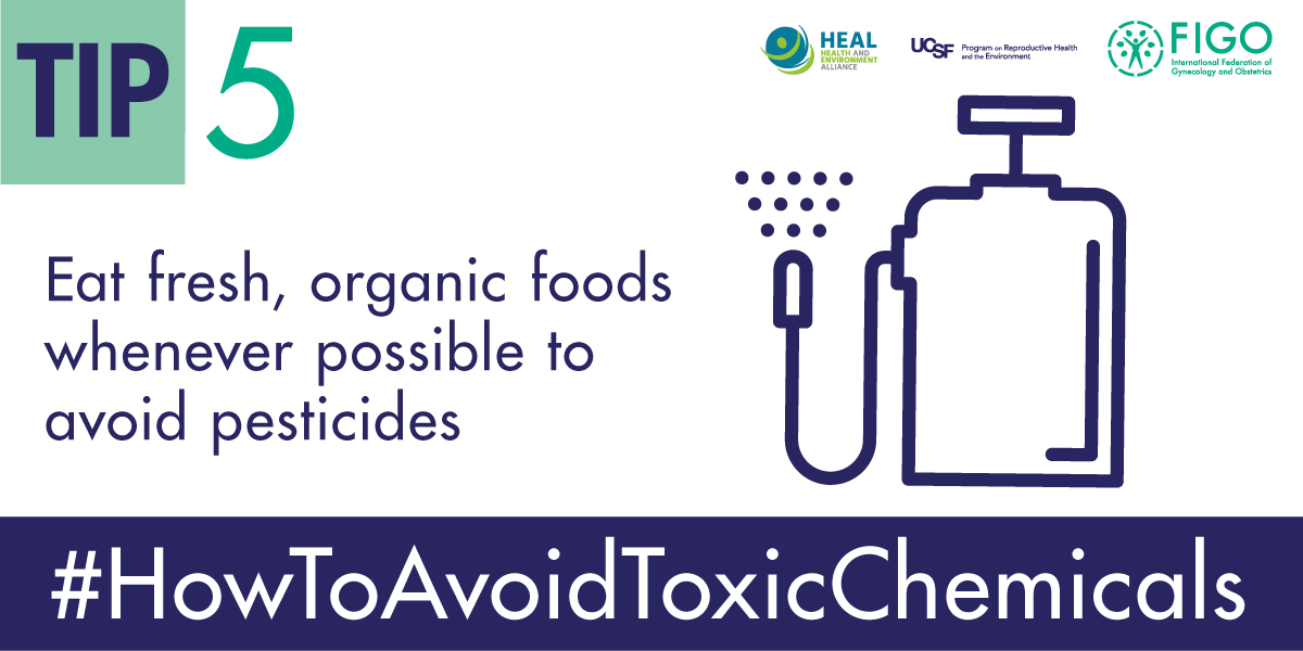 HealthandEnv's tweet photo. π Numerous studies have pointed out the health-harming effects of exposure to #pesticides, before, during and after pregnancy.
TIP 5β£ in our #HowToAvoidToxicChemicals series: eat organic! Read more at https://t.co/0P7PqA4SM3 https://t.co/MvM9SolZZ0
