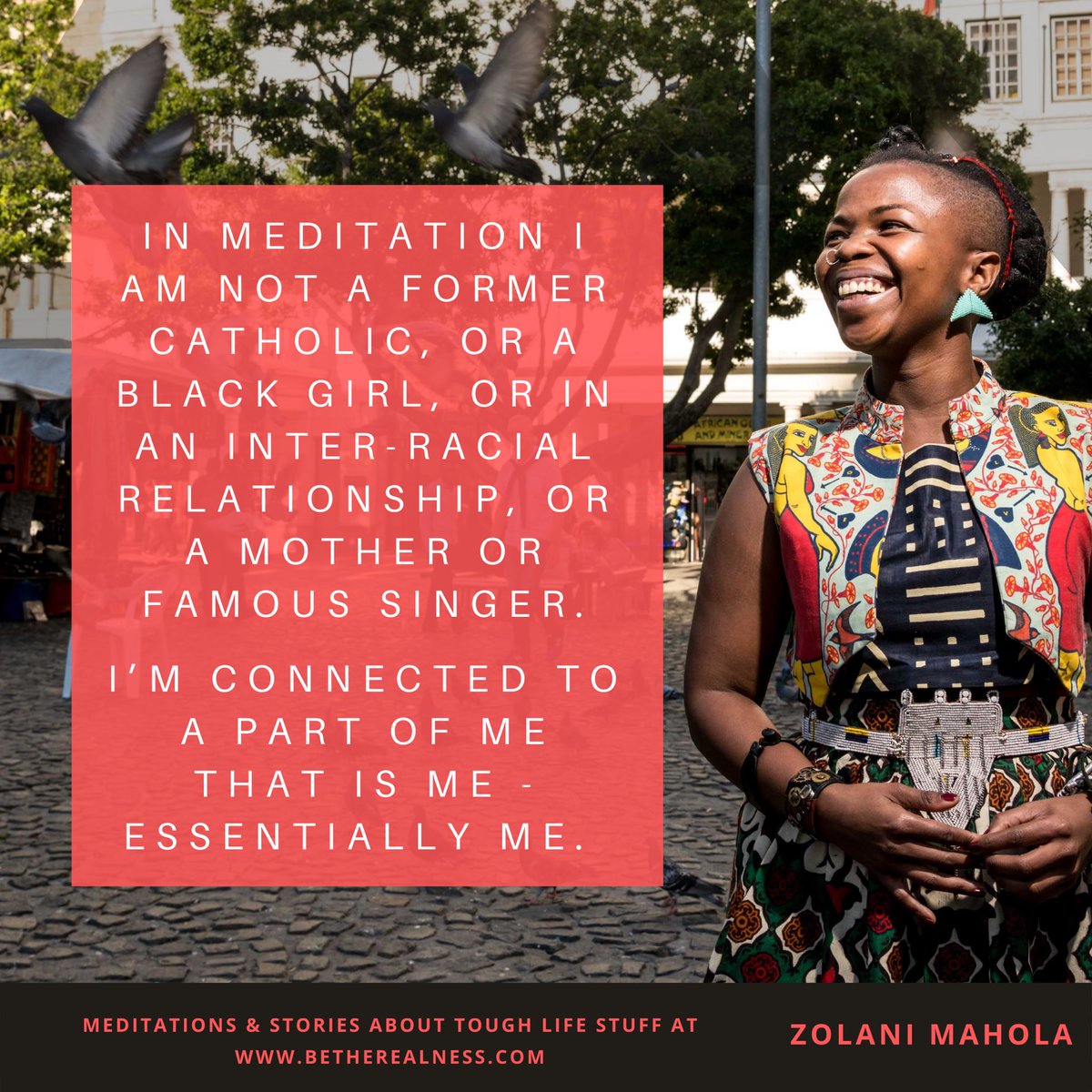 I shared a part of my story (+ a meditation) on a new podcast podcasts.apple.com/za/podcast/be-…. Check out their website here: betherealness.com. 
Their platform aims to help folks acquire skills, adopt interventions + access services to alleviate mental health issues. ☑️