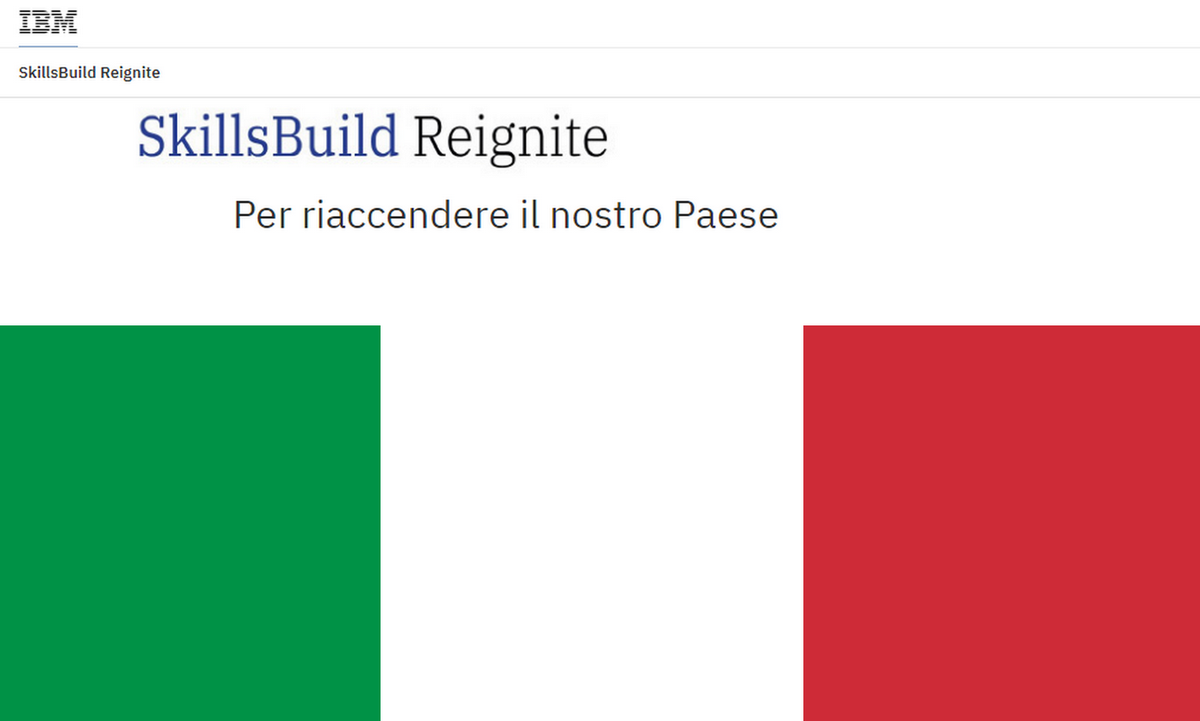 Decollanz's tweet photo. #IBM SkillsBuild #Reignite, la piattaforma di apprendimento digitale gratuita per fornire nuove risorse formative alle #PMI italiane

Partner: @intesasanpaolo, @JonesDay, @HumanAgeInsIT, @geosmartcampus, #BurningGlassTechnologies, @ExperisItalia e Cisco

https://t.co/0Qhg9znT9k https://t.co/ePz7622HJB