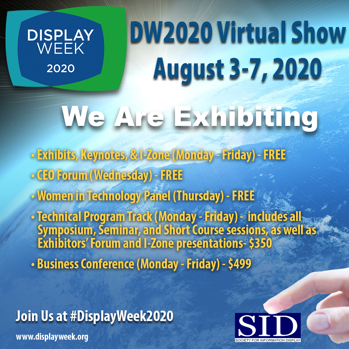 AstrodesignInc's tweet image. The largest display-related event held in the United States every year, @DisplayWeek will be held by online this year. At Astrodesign’s virtual booth, we will introduce HDMI 2.1 test equipment and 8K workflow.
#DisplayWeek20 #DisplayWeek2020 #ASTRODESIGN