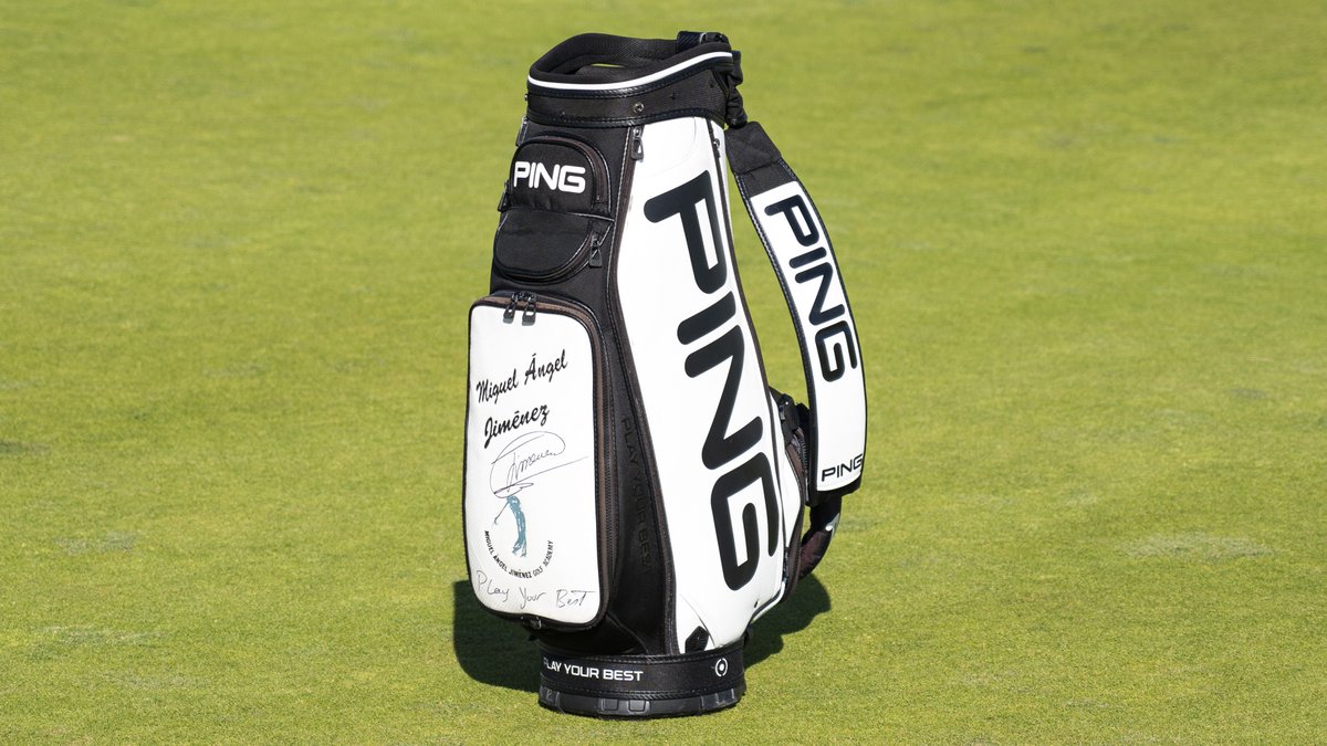 PINGTourEurope's tweet photo. To celebrate @MAJimenez1964’s record-breaking 707th European Tour event, we are giving you the chance to win a signed bag used by The Mechanic himself. To enter: 

1️⃣ RT this post
2️⃣ Tell us how many European Tour victories Miguel has to his name
3️⃣ Tag three friends

#Miguel707 https://t.co/qffj3WKqrt