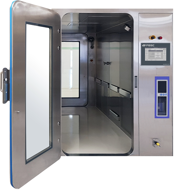 LtdPbsc's tweet photo. PBSC’s high-level #Log6 surface disinfection chamber is a modular design, ideal for material production environments &amp; equipment loads in #cleanroom &amp; #highcontainment environments up to BSL4.

https://t.co/ZzhnnsJ7mX

#laboratories #decontamintion #pharmaceutical #hospital #nhs https://t.co/AOlc5pIbQO