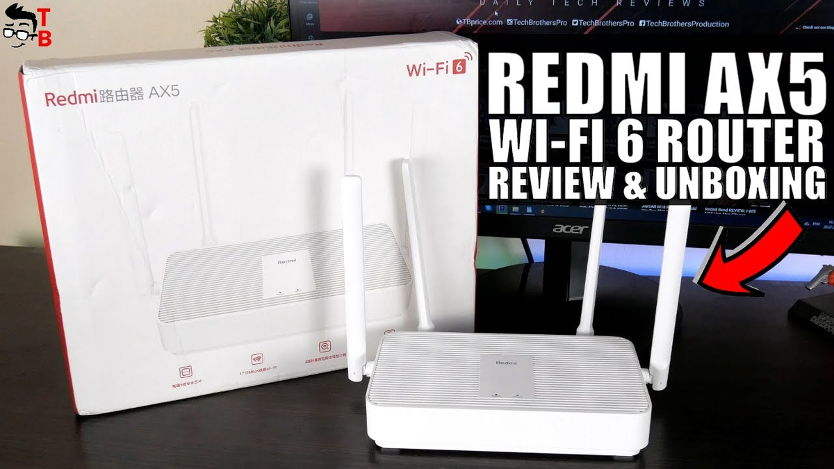 TechBrothersPro's tweet photo. #RedmiAX5 is a budget Wi-Fi 6 router under $40. Is it better than Xiaomi AX1800 #Router? Let's find out.
▶ Watch our video with unboxing, review and speed test of #Xiaomi Redmi AX5 on YouTube: https://t.co/QvM5HmIVCF https://t.co/xisVY9FiJX