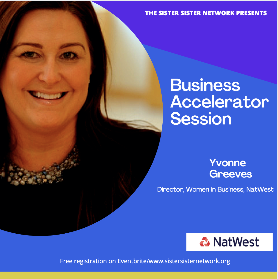 SisterSisterNet's tweet photo. Less than a month to our business accelerator session with NatWest for entrepreneurs and budding entrepreneurs.

Hope to see you there.

#femaleled #sistersisternetwork https://t.co/nkB4czio8Q