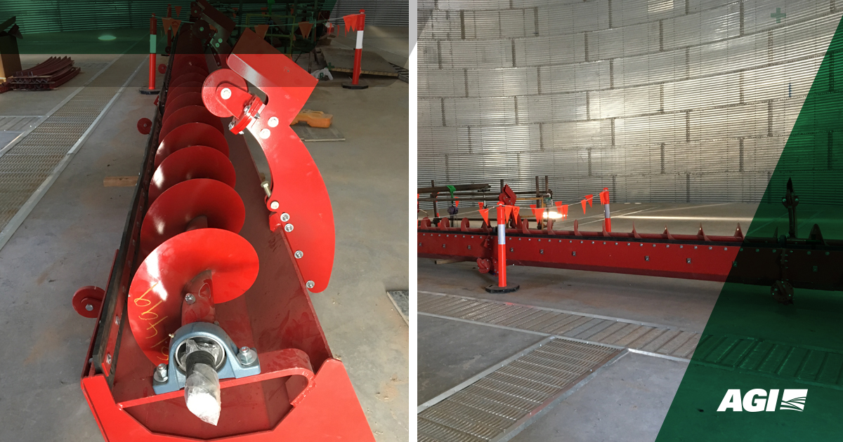 #DidYouKnow that AGI Hutchinson’s Hi-Flow is engineered for use in the industry’s largest bins? Pictured here is the zero-entry control, used on site with <a href="/TPortsAus/">T-Ports</a>, who specialize in innovative solutions for the export of commodities. 
#AGIHutchinson #BinSweep