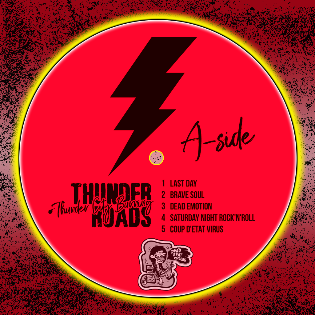 DeadBeatRecords's tweet photo. Thunderroads- Thunder City Burning LP in stock now: https://t.co/0SAJcRIqRX .    #thunderroads #deadbeatrecords #deadbeatrecordsmailorder #deadbeatrecordsandmailorder https://t.co/RKEhP7lC3c