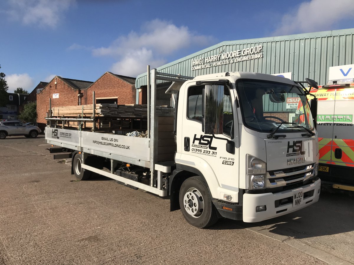 IsuzuTruckUK's tweet photo. Harry Moore Commercials Ltd supplied Harrington Scaffolding Ltd this beautiful #Isuzu F110 scaffold truck.
Looking fantastic ๐๐
#IsuzuTruckUK #trucks #F110 #scaffolding #easyshift #euro6 #dealership #TrucksForLife https://t.co/Hz14MM7mkT