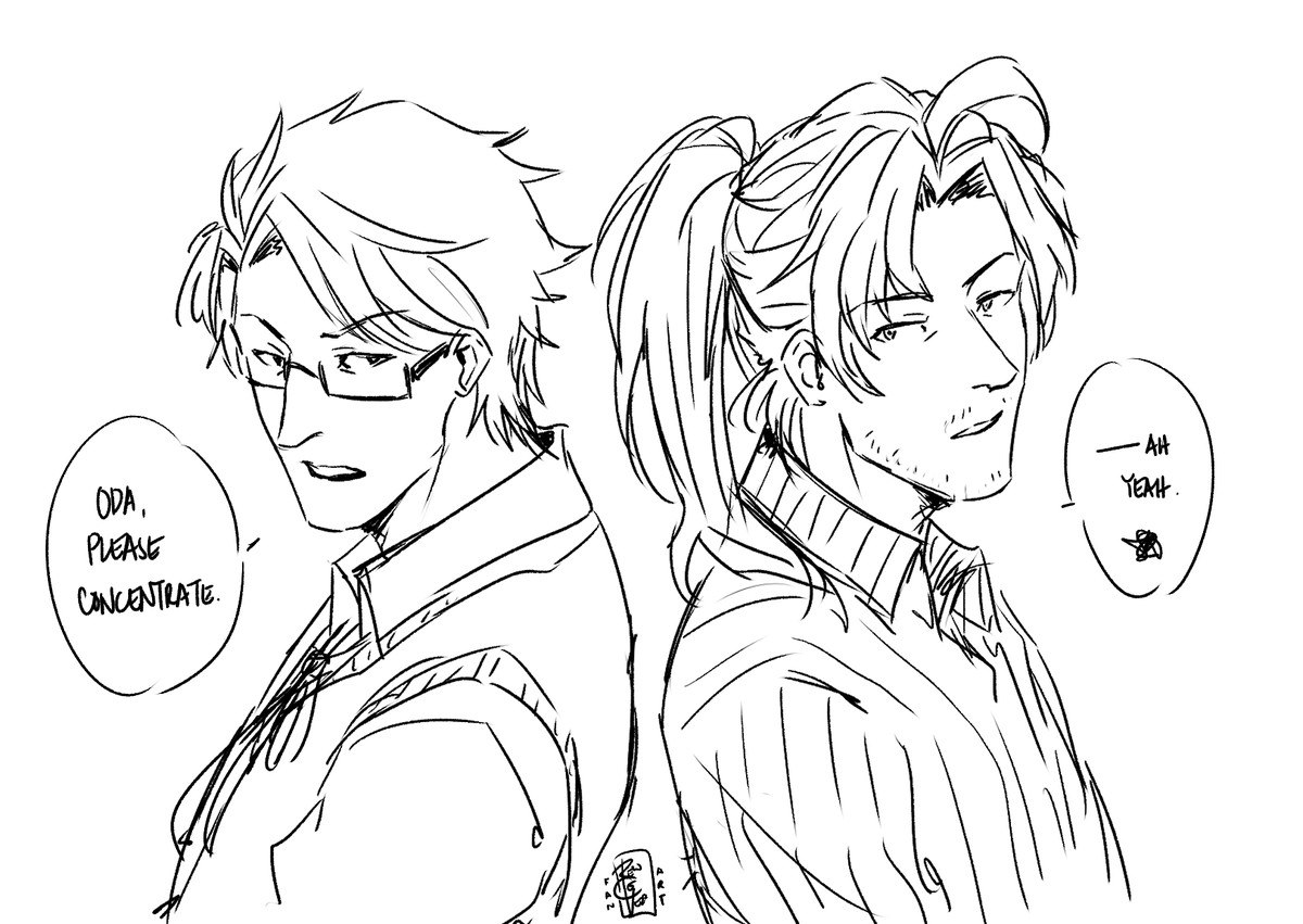 I just saw @cgmcdudebro 's long haired oda masterpiece and I just thought 🤔 what if 🤔 we went 😳 a little further?????