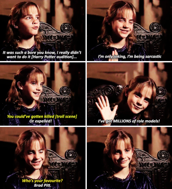 PotterWorldUK's tweet photo. Nobody got more sass than 11 year old Emma Watson https://t.co/UOw6uKcEwv