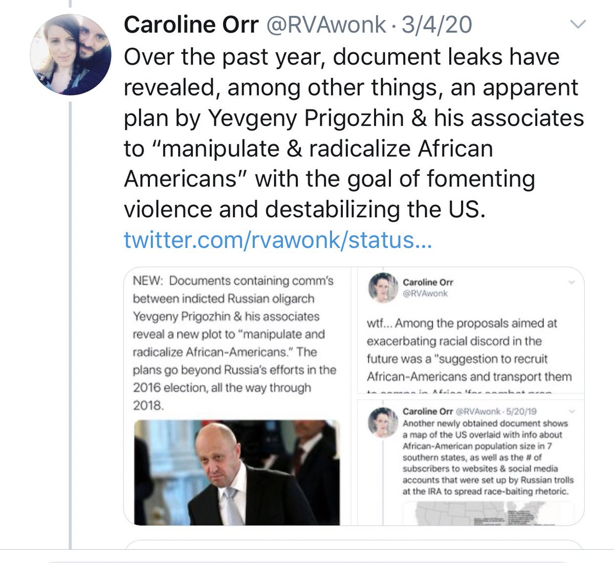 That testimony likely would have yielded crucial information with important implications for US elections, given that Prigozhin & his firms, including Wagner Group, have reportedly been planning actions to destabilize the US, too.