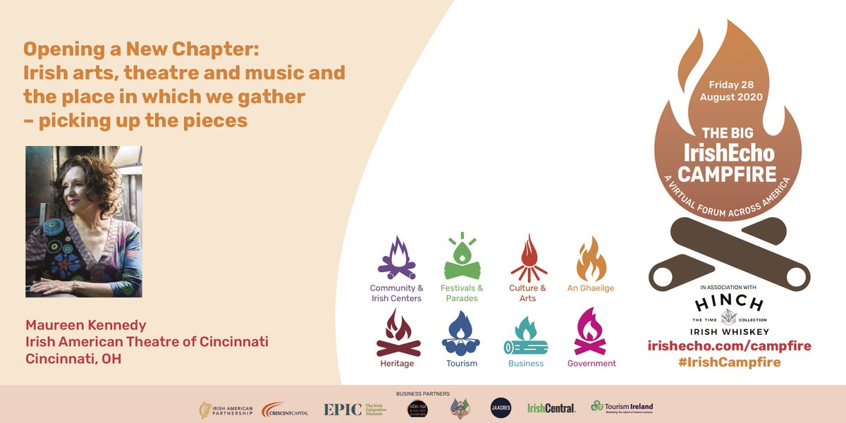 IrishEcho's tweet photo. ๐ขSpeaker Announcement:
Maureen Kennedy from Cincinnati joins our discussion #OpeningaNewChapter at our #IrishCampfire Virtual summit on August 28th.
Join us ๐https://t.co/FwpKZX5nn5 https://t.co/5E9R37Pr66