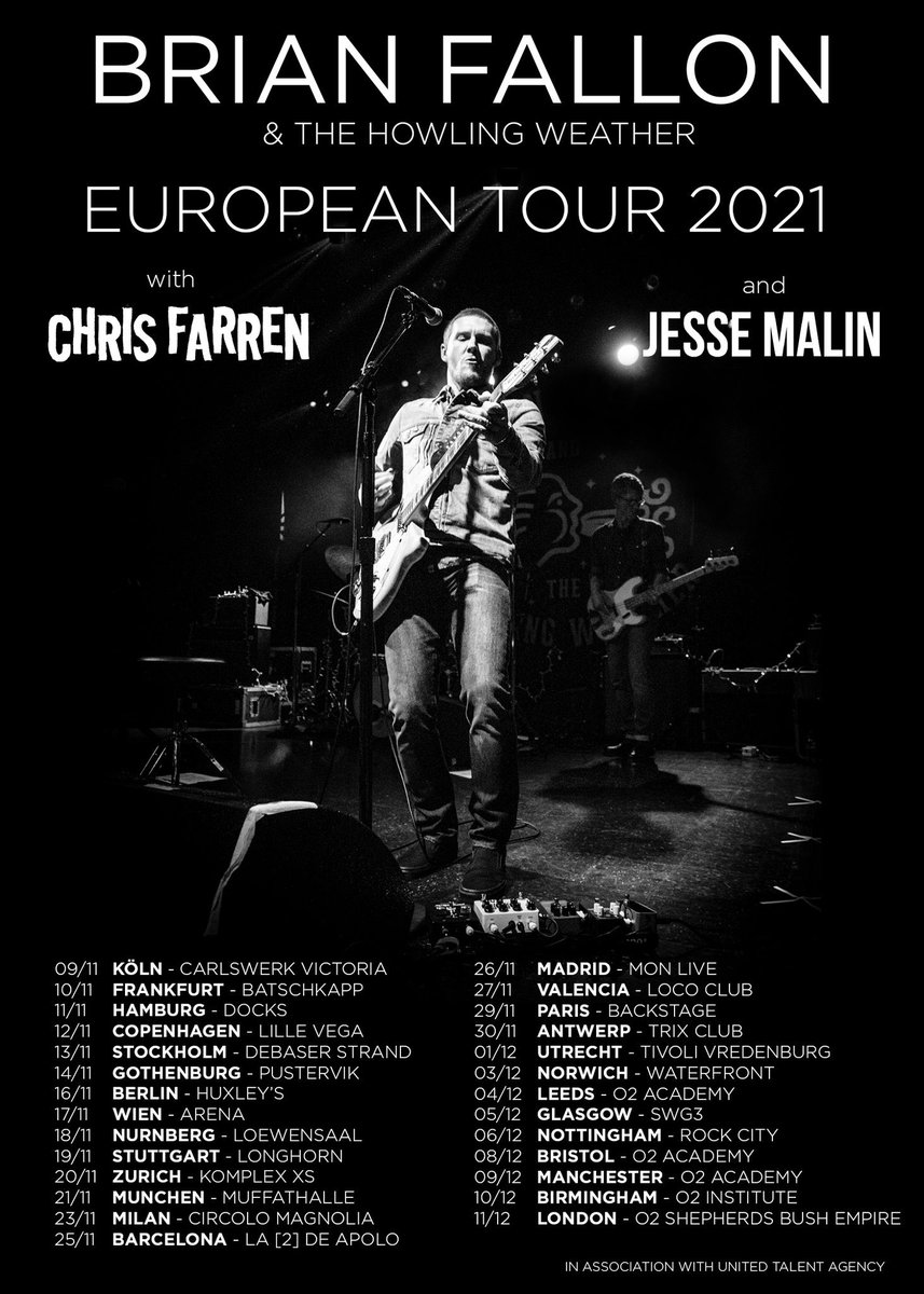 Tours of @gbhuk and of @thebrianfallon postponed to/rescheduled for 2021 =>