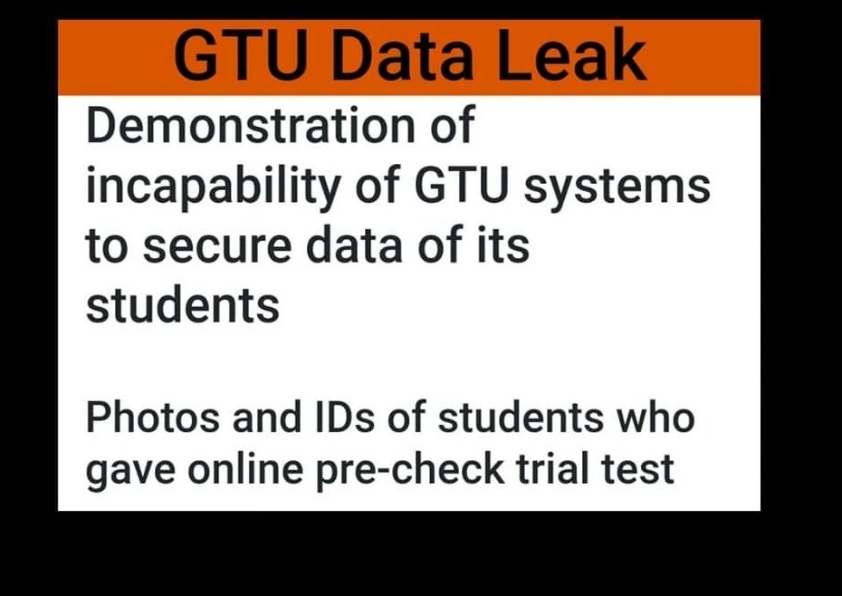 joy_jc17's tweet photo. #gtudataleak 
Please don't @GTUoffice https://t.co/1XbSxVahCS