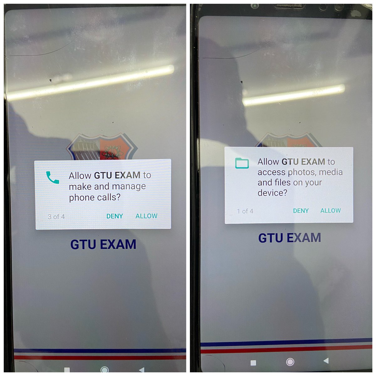 MadhureshBhatt's tweet photo. Why does @GTUoffice need these permissions to access and manage files, photos and calls? Does this mean our photos and call logs are also compromised? Shame @GTUoffice #gtudataleak #gtuexam #shame @navin_sheth https://t.co/o7wWdH6Qx9