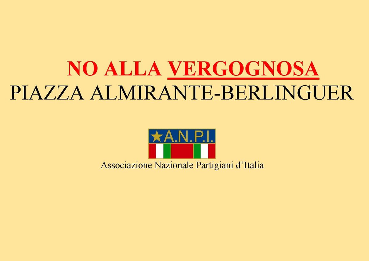 A Terracina un atto istituzionale inaccettabile
#nopiazzaalmiranteberlinguer