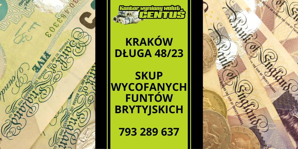 KantorCentus's tweet image. Sprzedaj wycofane z obiegu #funtybrytyjskie i zarób na tym dobre #pieniądze! Przyjmujemy #banknoty w dowolnej ilości. O cenę pytaj telefonicznie: 793 289 637
bit.ly/KantorCentus

#skupfuntów #kraków #myślenice #niepołomice #wieliczka #bochnia #funty #gbp #kantor #waluty #krk