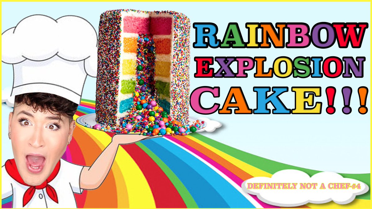 Hey!💖
Episode4 of “definitely not a chef” is up on my channel!and this time i made:
#rainbow_explotion_cake 🌈🎂💥
Full vid here:
youtu.be/T-gKDQ5ZvC8

P.S: if u come to watch the vid from here let me know by commenting (😛) in the vid comments❤️