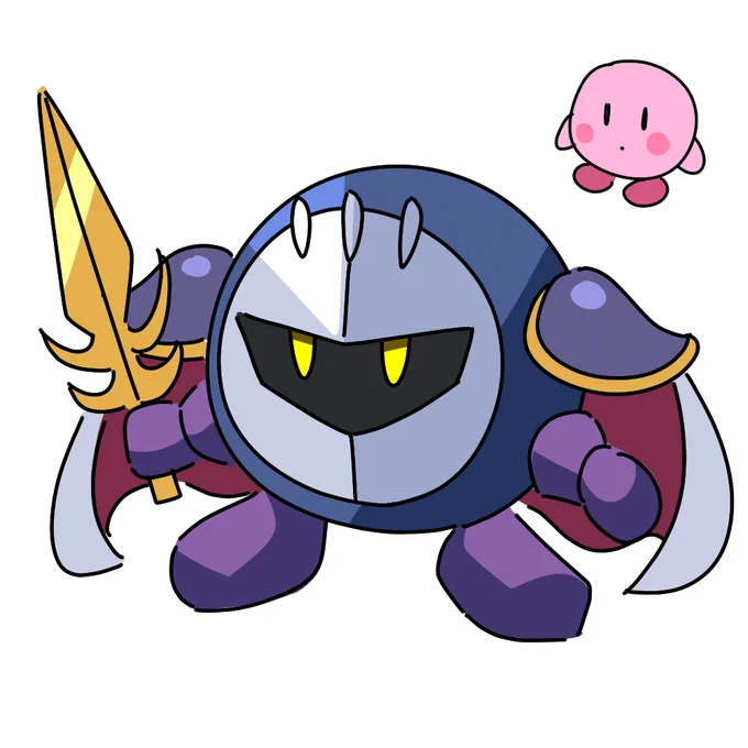 うろ覚え一発描きシリーズ㉑
「メタナイト」 