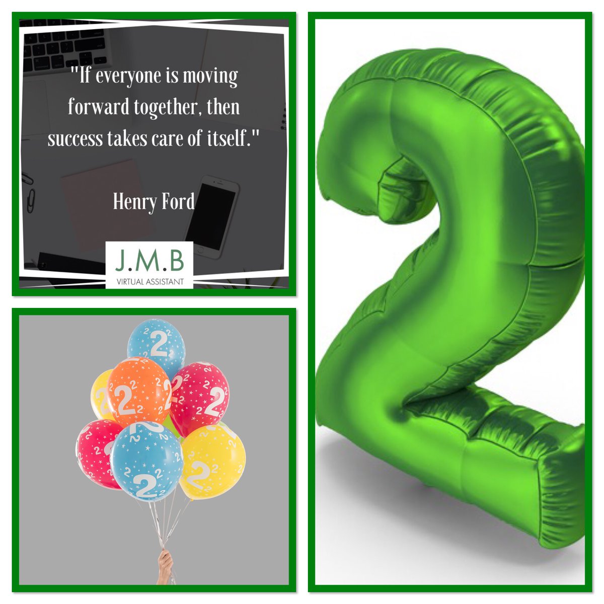 JMBVirtualPA's tweet image. 🎂🎈Today JMB Virtual Assistant turns two. One of my proudest achievements in my 2nd year of business are the collaborations that I am part of. Over the past two years I’ve met the most incredible people. Thank you to everyone who supports, guides &amp;amp; inspires me #virtualassistant