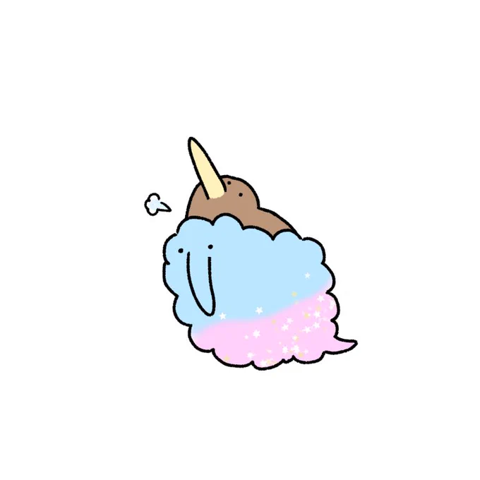 ゆめかわのバイトを始めたキーウィ 