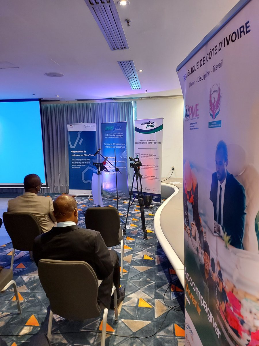 CoteDivoirePME's tweet photo. L'agence CI #PME est présente au lancement de #Soutratech ce jour à l'hôtel @PullmanAbidjan au #Plateau.
Cc : @GOTIC_CI https://t.co/rvwz0JZKxQ