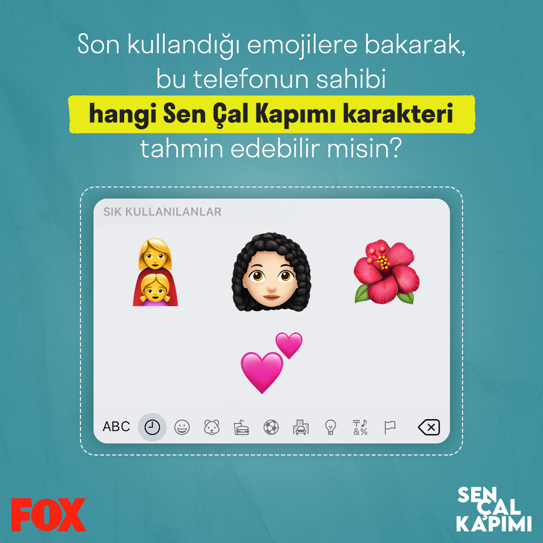 sencalkapimi__'s tweet photo. #SenÇalKapımı'nın sevgi dolu karakterini emojilerden bilebilecek misin? 💕 @FOXTurkiye https://t.co/Egp2F4V77I