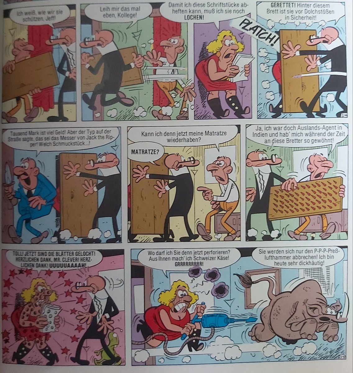 cleverundsmart1's tweet photo. Der Schutz einer Kollegin ist die höchste Priorität 😊
#cleverundsmart #ibanez #comic #gag #humor #fredclever #jeffsmart #carlsenverlag #kindheit #comics #comicsderkindheit #slapstick https://t.co/oy4raXYQPk