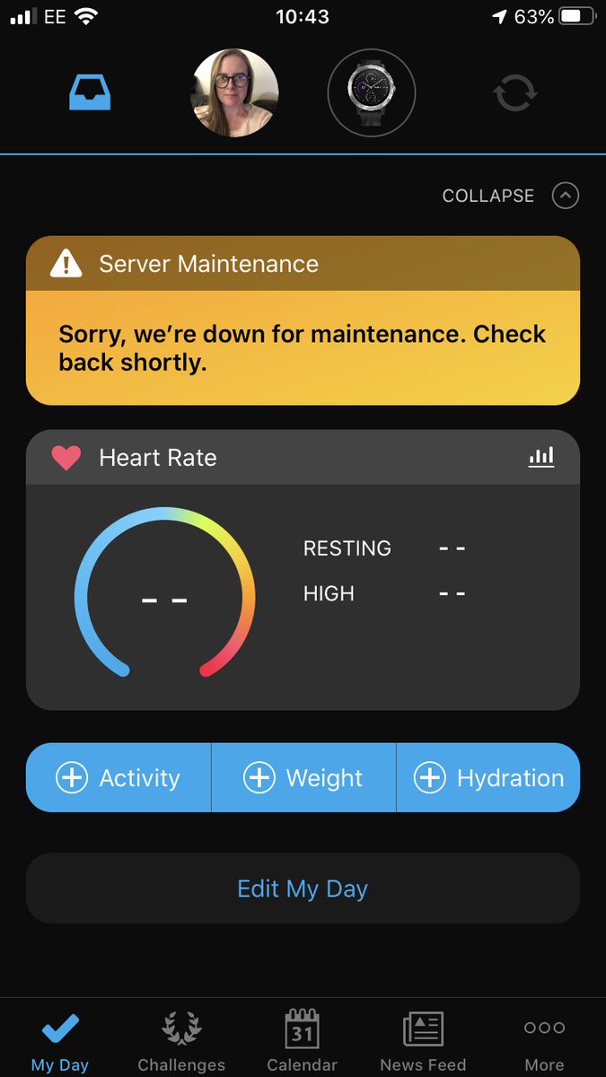 Lou_Leverton's tweet photo. Anyone else’s @Garmin still completely down? It’s not logging anything atall 😡 does it even count if it’s not logged on #Garmin ?? https://t.co/aaTHZa9D56